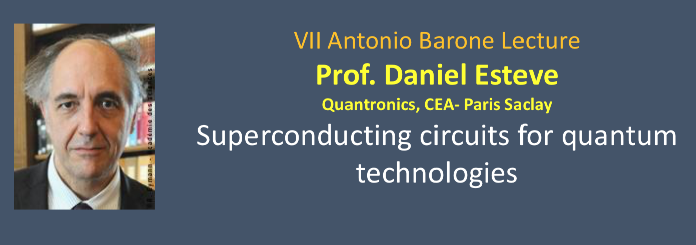 VII Antonio BARONE Lecture