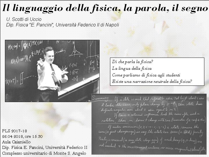 Il linguaggio della fisica (U. Scotti di Uccio)
